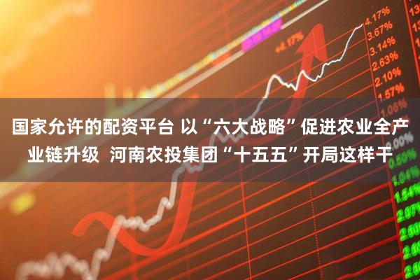 国家允许的配资平台 以“六大战略”促进农业全产业链升级  河南农投集团“十五五”开局这样干