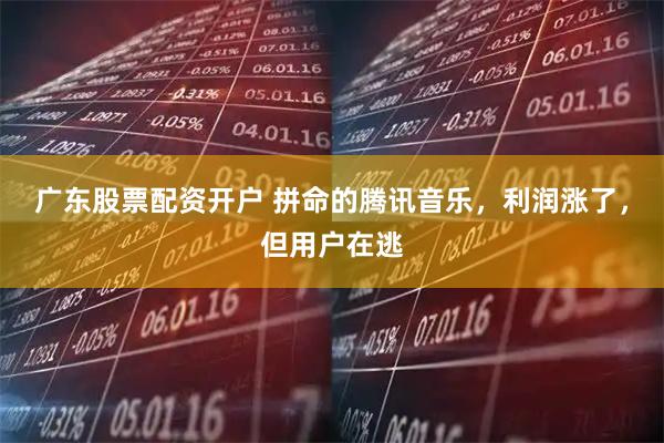 广东股票配资开户 拼命的腾讯音乐，利润涨了，但用户在逃